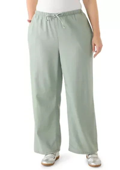 Plus Cozy Wide Leg Pants
