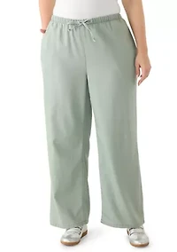 Plus Cozy Wide Leg Pants