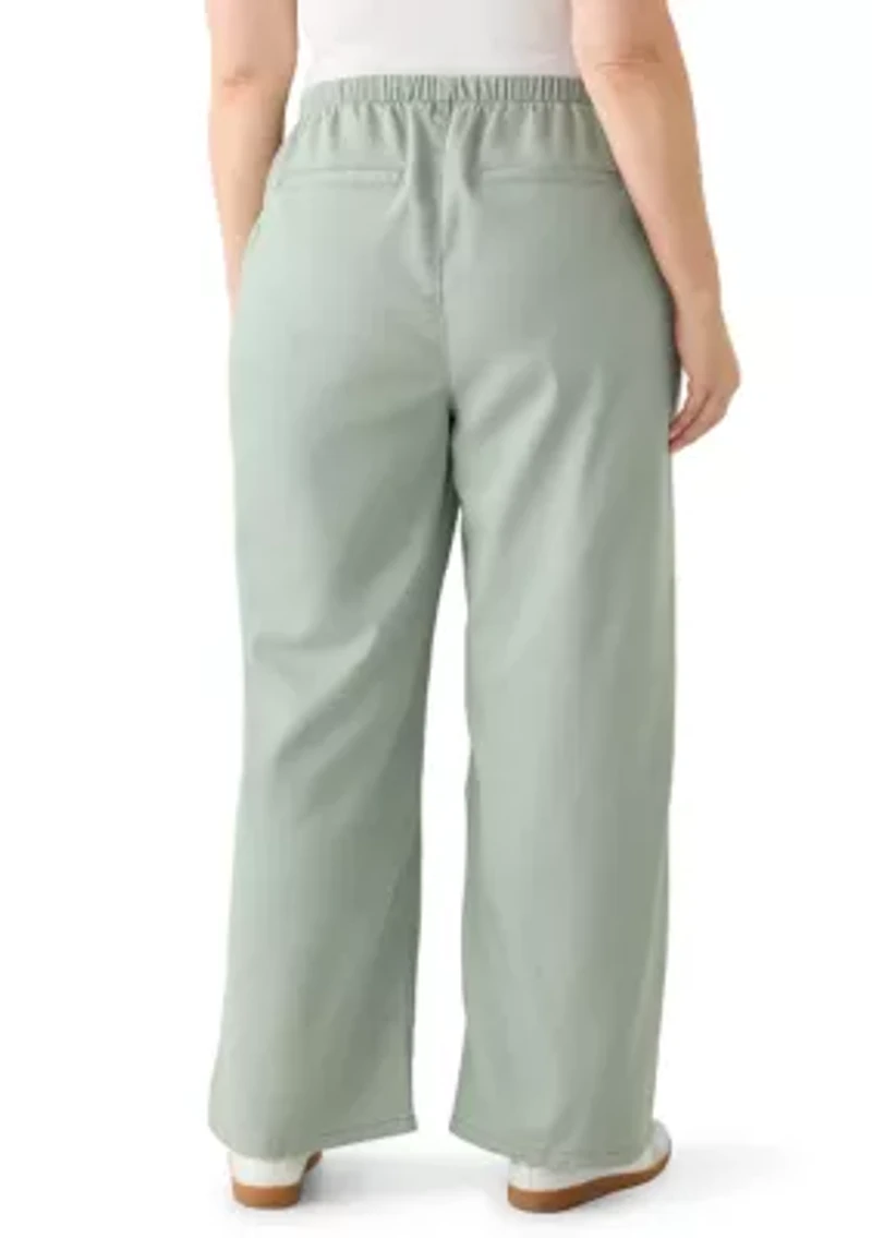 Plus Cozy Wide Leg Pants