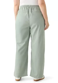 Plus Cozy Wide Leg Pants