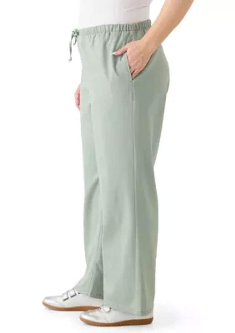 Plus Cozy Wide Leg Pants