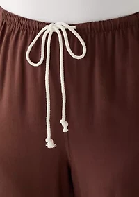 Plus Solid Linen Pants