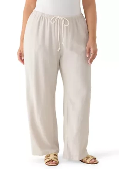 Plus Linen Pants