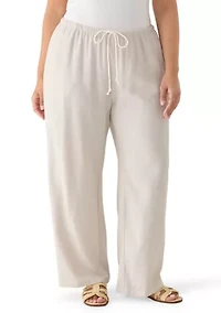 Plus Linen Pants