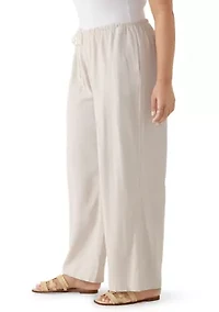 Plus Linen Pants