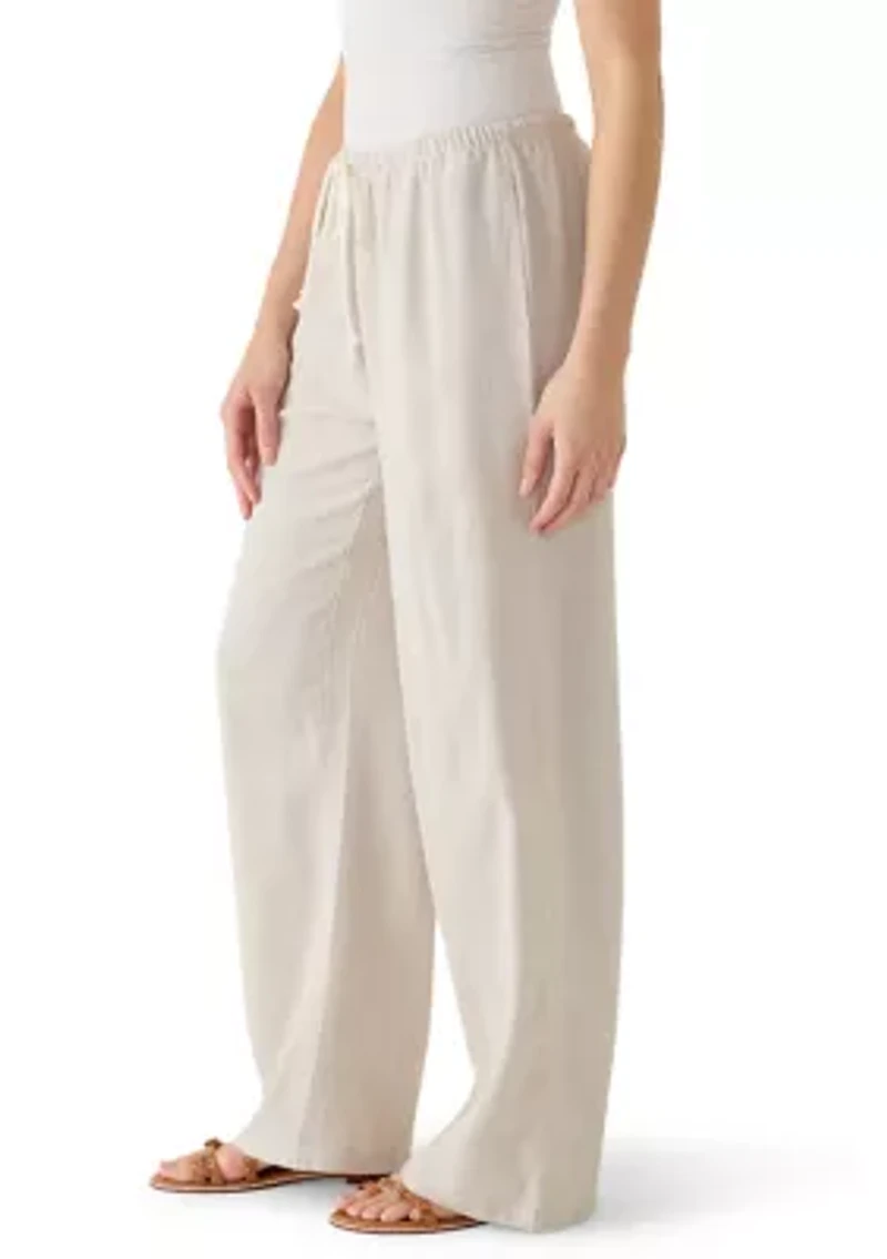 Women's Mid-Rise Striped Pants