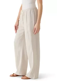 Women's Mid-Rise Striped Pants