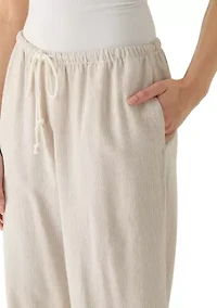 Women's Mid-Rise Striped Pants