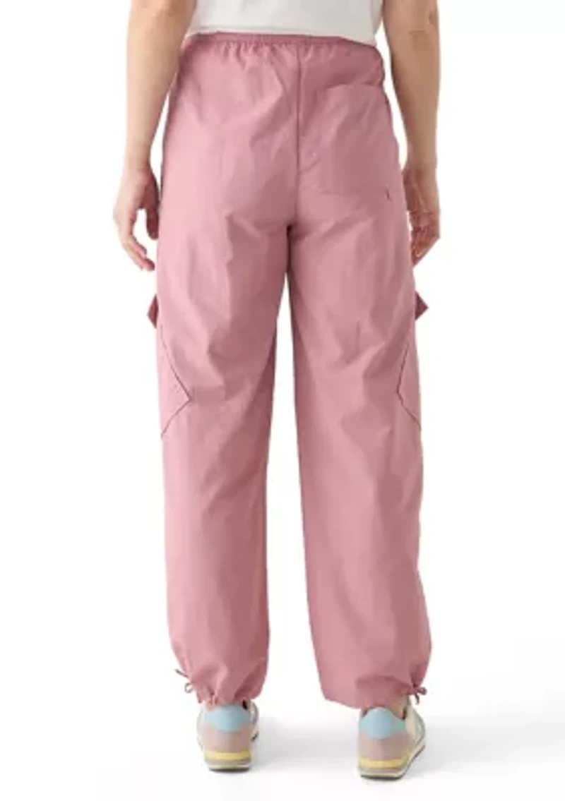 Women's Angled Pocket Cargo Parachute Pants