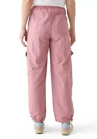 Women's Angled Pocket Cargo Parachute Pants