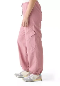 Women's Angled Pocket Cargo Parachute Pants