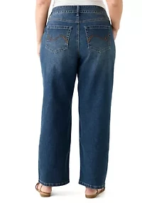 Plus Relaxed Straight Leg Jeans