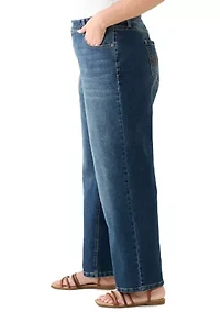 Plus Relaxed Straight Leg Jeans