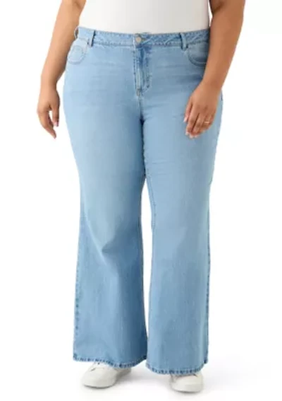 Plus Cozy Pull On Jeans