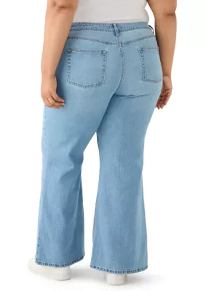 Plus Cozy Pull On Jeans