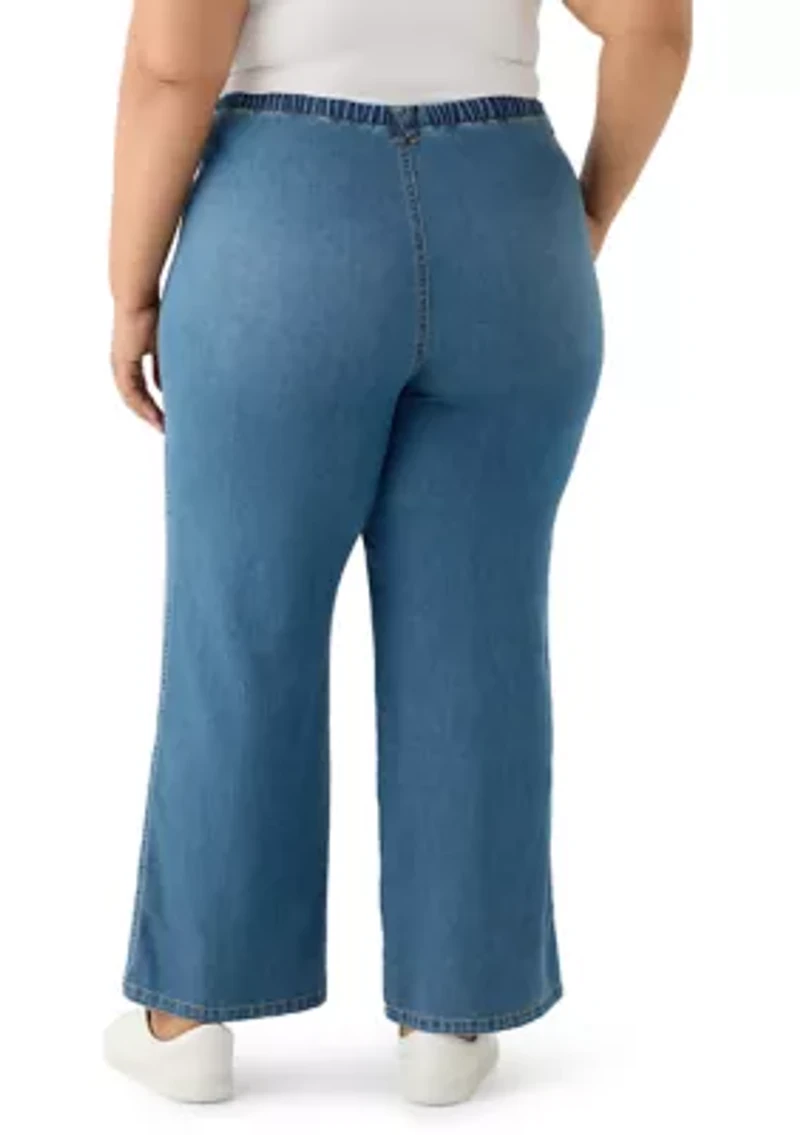 Plus Cozy Pull On Jeans