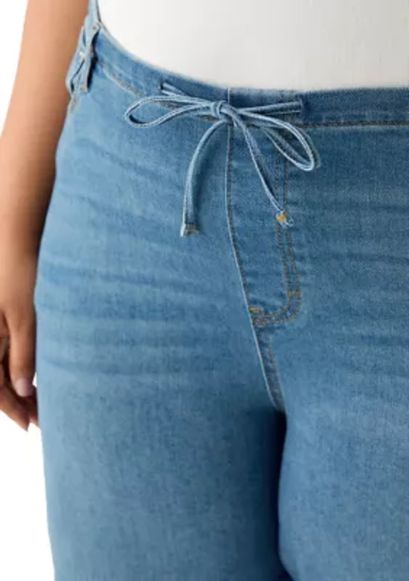 Plus Cozy Pull On Jeans