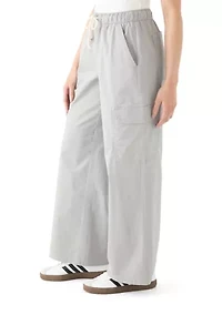 Women's A-Line Poplin Wide Leg Pants