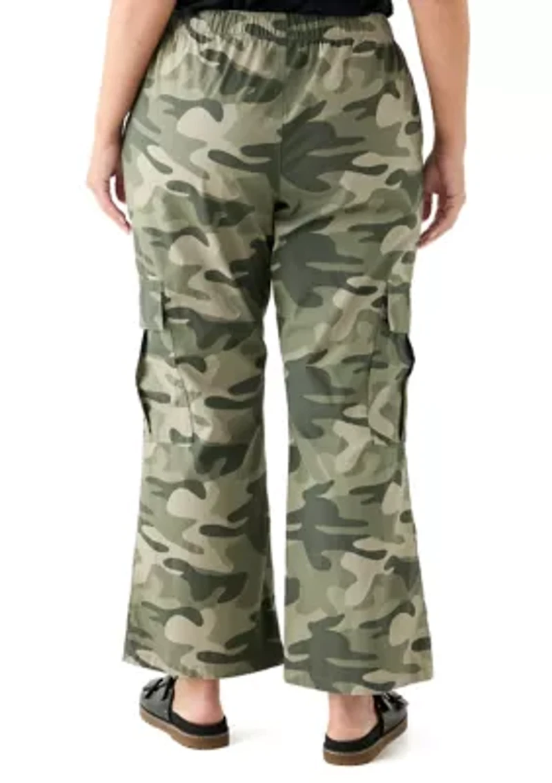 Plus Poplin Utility Pants