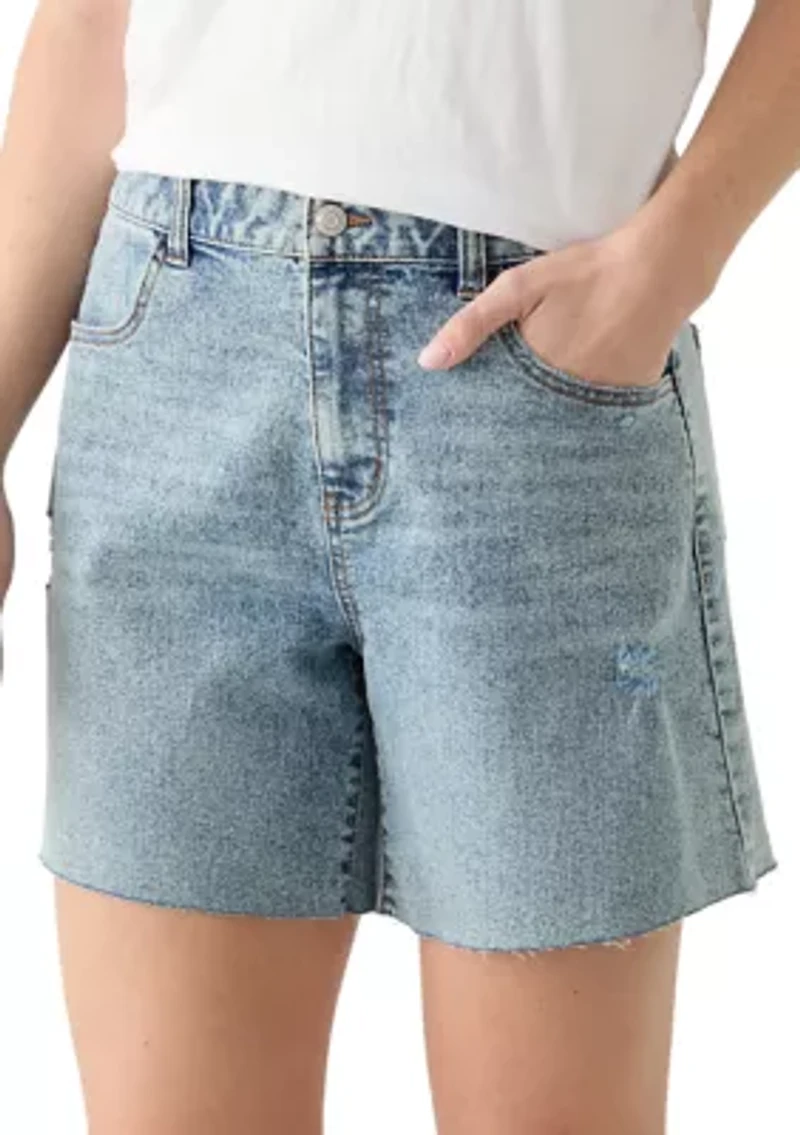 Women's Clean Hem Cut Off Denim Shorts