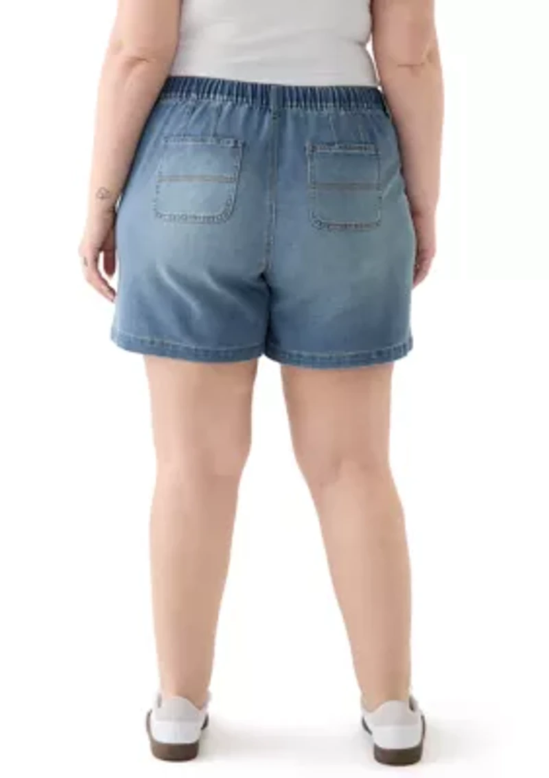 Plus Utility Long Line Shorts
