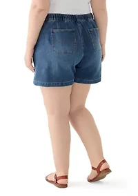 Plus High Rise Utility Shorts
