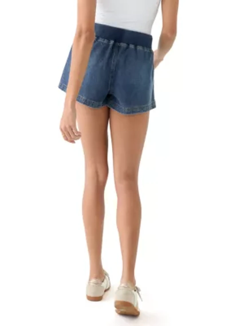 Women's Ribbed Waist Shorts