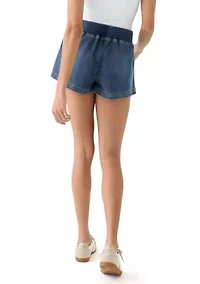 Women's Ribbed Waist Shorts