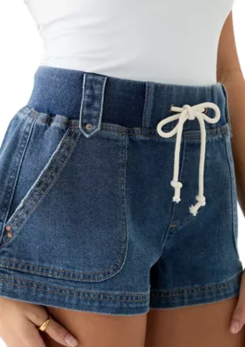 Women's Ribbed Waist Shorts