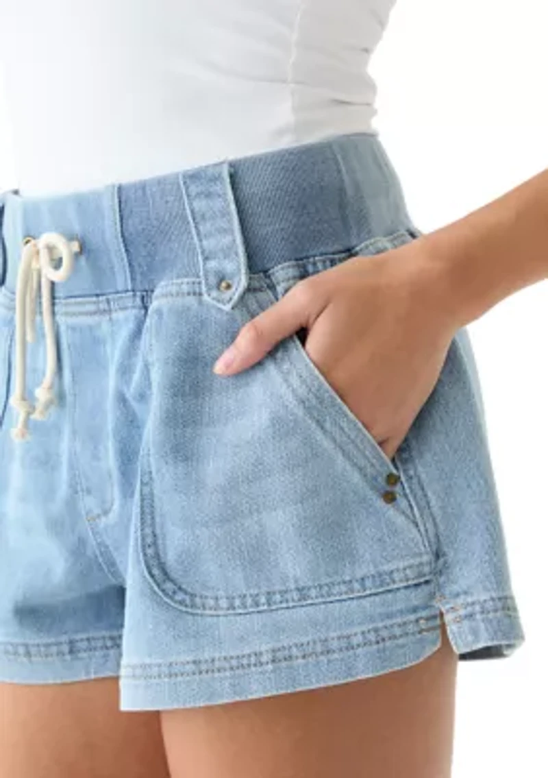 Women's Ribbed Waist Shorts