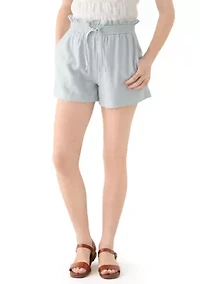 Women's Double Tie Paperbag Shorts