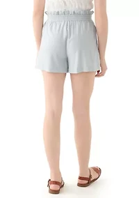 Women's Double Tie Paperbag Shorts