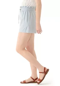 Women's Double Tie Paperbag Shorts