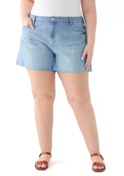 Plus Skirty Denim Shorts