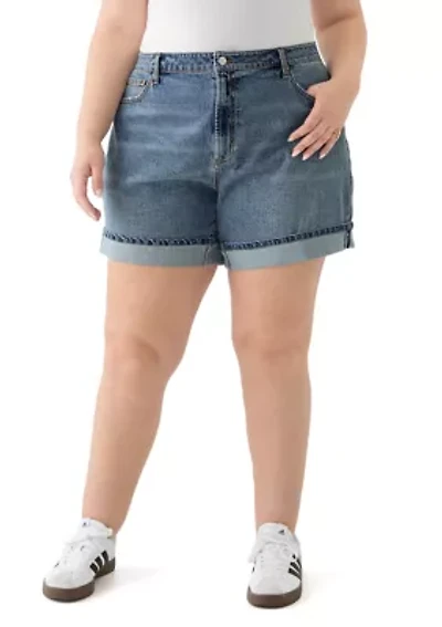 Plus Cuffed Shorts