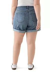 Plus Cuffed Shorts