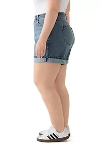 Plus Cuffed Shorts