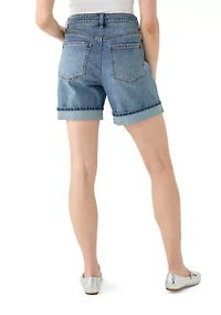 Women's Cuffed Long Shorts