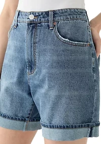 Women's Cuffed Long Shorts