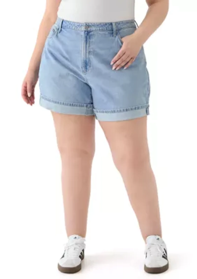 Plus Cuffed Shorts