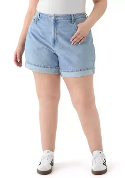 Plus Cuffed Shorts