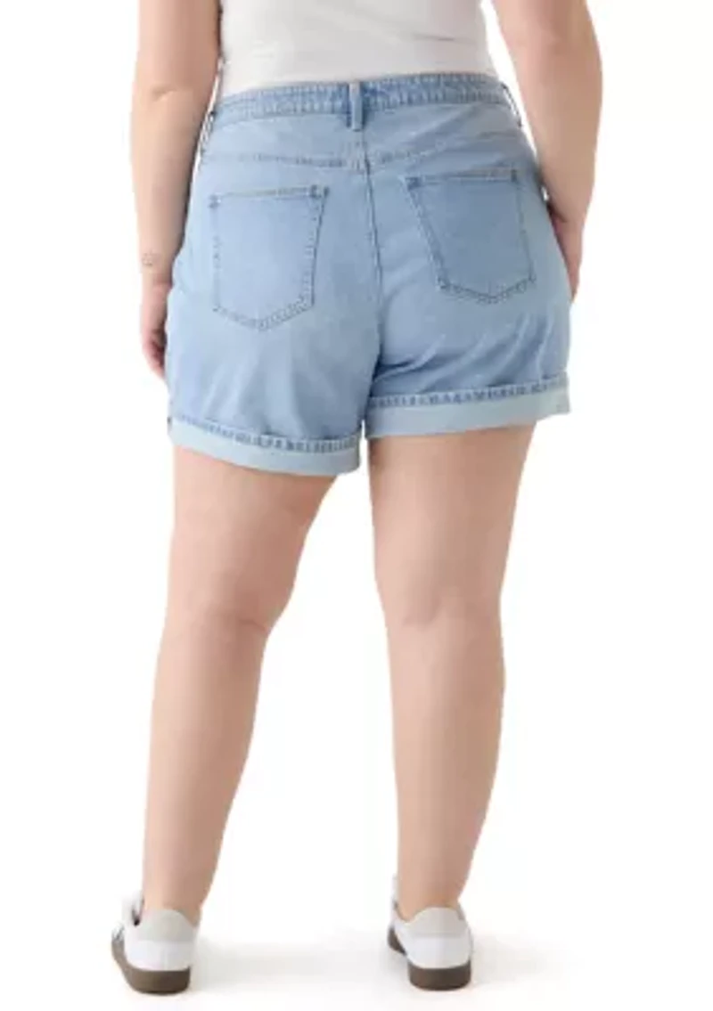 Plus Cuffed Shorts