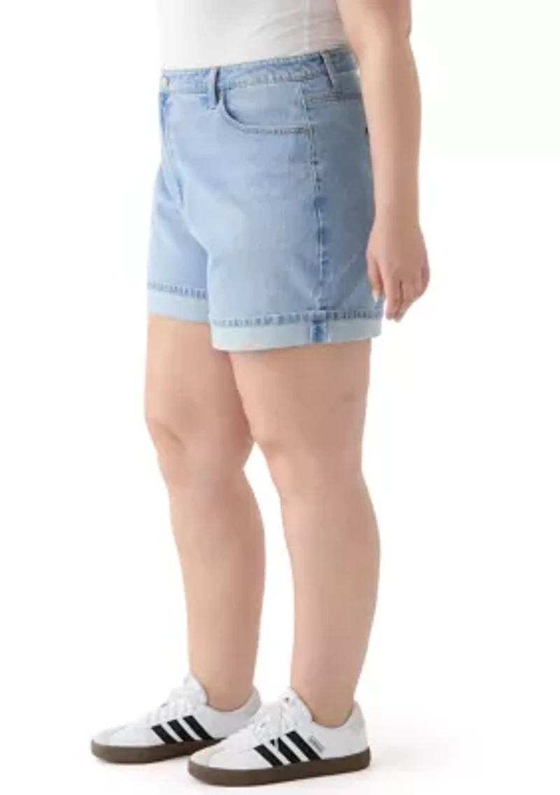 Plus Cuffed Shorts