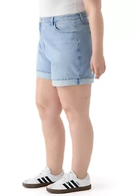 Plus Cuffed Shorts