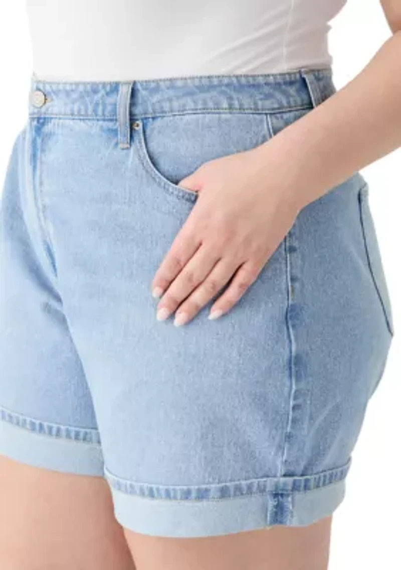 Plus Cuffed Shorts