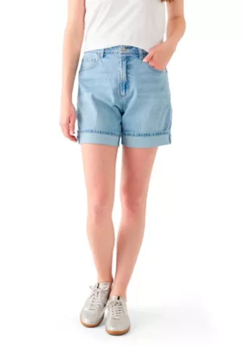 Women's Cuffed Denim Shorts
