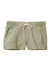 Plus Ribbed Waist Shorts