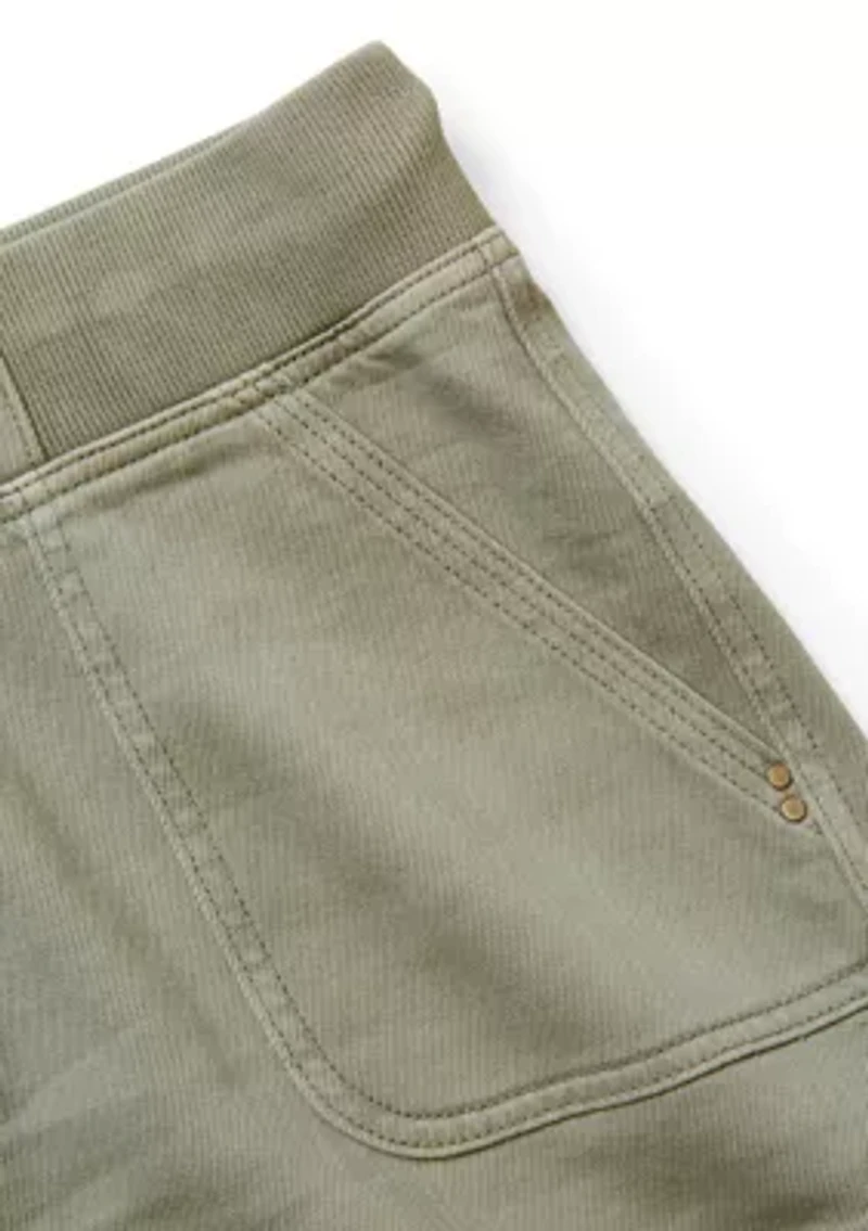 Plus Ribbed Waist Shorts