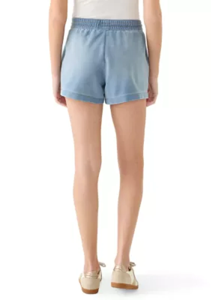 Women's Tie Front Knit Shorts