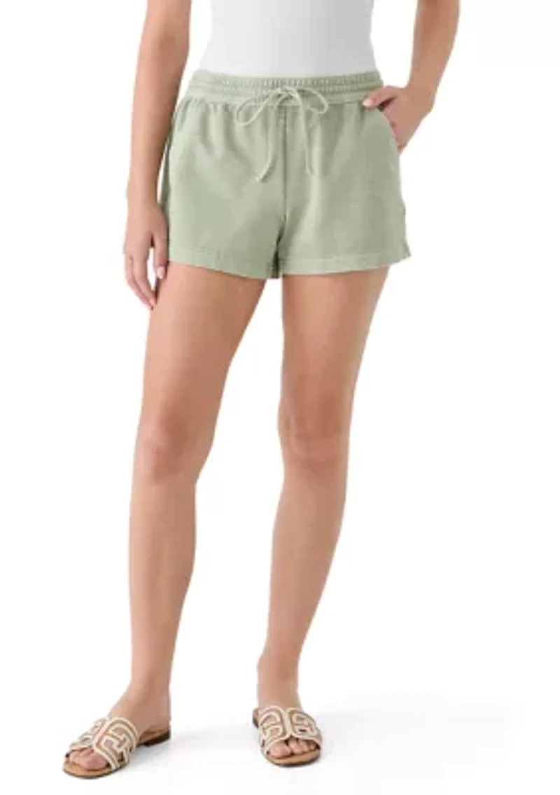 Women's Knit Shorts with Front Tie
